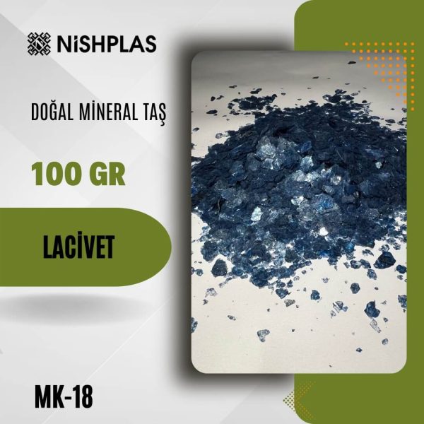 Dekoratif Nishplas Doğal Mineral Taş -Lacivert – MK-18