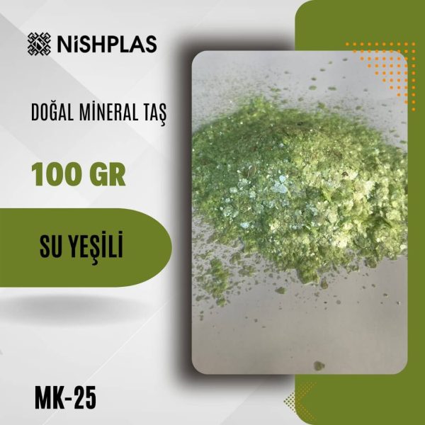 Dekoratif Nishplas Doğal Mineral Taş – Su Yeşili – MK-25